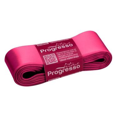 Imagem de Fita de Cetim 38mm nº9 - 10m Cor 2055 Rosa Amaranto - 1 unidade - Fita