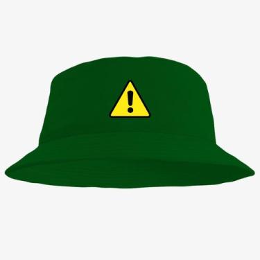 Imagem de Chapéu Bucket Hat Estampado Aviso - MP Moda Masculina, Único, Verde es