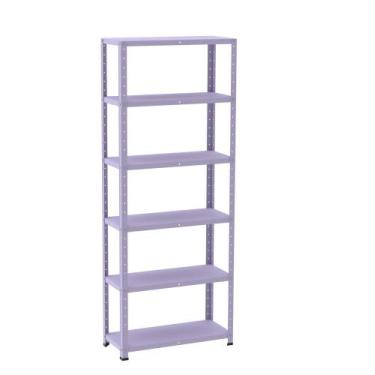 Imagem de Estante de Aço com 6 Prateleiras Linha Light 1,80 M Lílas - Pandin
