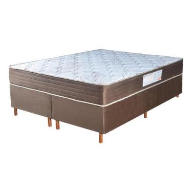 Imagem de Colchão Queen D33 Bristol + Base 158X198X62 - Bom Pastor