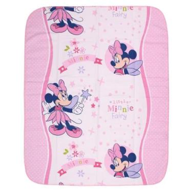 Imagem de Kit 2 Cobertor Bebe Infantil Disney 70x90cm Com Croche, Minnie