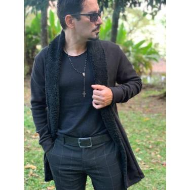 Imagem de Cardigan Casaco Longo Sobretudo Blusa De Frio Moderno - EXECUCÃO JEANS