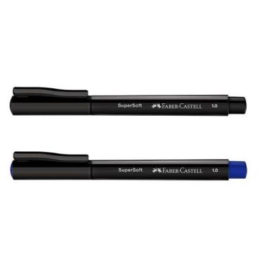 Imagem de Caneta Hidrográfica Supersoft Pen 1.0mm Ponta Porosa 2 Unidades - Fabe