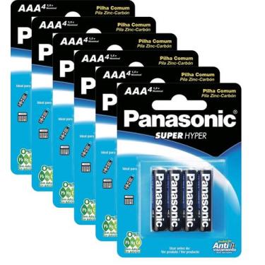 Imagem de 24 Pilhas Aaa Zc Panasonic - 6 Cartelas