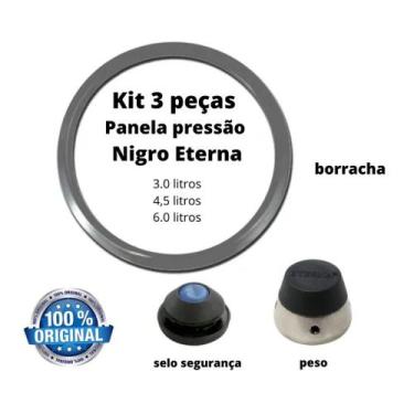 Imagem de Borracha-válvula Nigro Panela Pressão Eterna Original 3pç