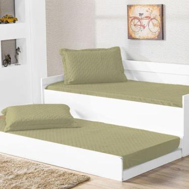 Imagem de Cobre Leito Pratico Solteiro 01 Unidade Caqui - Enxovais Aquarela