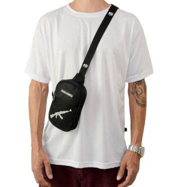 Imagem de Shoulder Bag Mini Bolsa Lateral Pega a Visão, Único, Preto