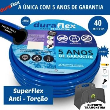 Imagem de Mangueira para Jardim Azul 40M + Suporte Tramontina - Duraflex
