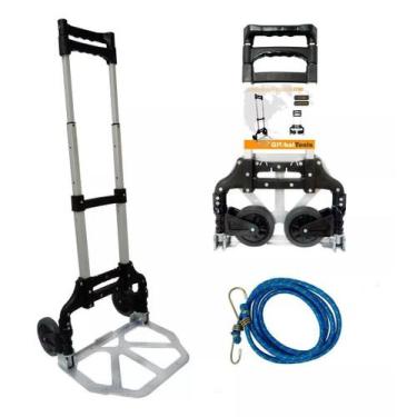 Imagem de Carrinho de Alumínio Dobrável para Carga 80Kg - Globalmix