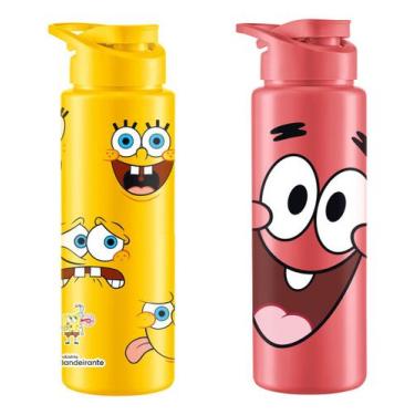 Imagem de Kit 20 Garrafas 750ml Bob Esponja e Patrick Lembrancinha - BANDEIRANTE