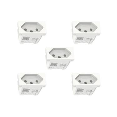 Imagem de Kit 5 Modulo Tomada 10A S70202104 Branco Orion Schneider