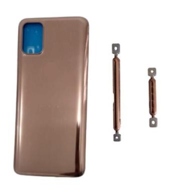 Imagem de Tampa Traseira Para Moto G9 Plus Dourado + Botões - inova