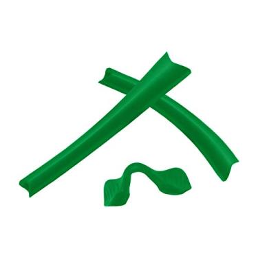 Imagem de TRUSHELL Kits de borracha de substituição para óculos de sol Oakley Radar Edge OO9184 - Verde escuro