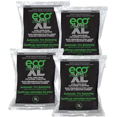 Imagem de ECO Balance 06-ECOXL4 Eco XL Contas de equilíbrio de pneu/roda de condições extremas - veículos off-road, pneus de caminhão leves (4) sacos de contas de equilíbrio de 170 g, (4) tampas de válvula