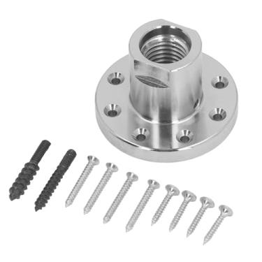 Imagem de Placa Frontal de Torno de Madeira de Aço de 3 Polegadas, Placa Frontal de Torno de Liga de Aço de 1,97 pol. H para Giro de Tigela Pequena