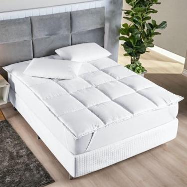 Imagem de Pillow Top Casal Padrão Suavitec Micropercal 200 Fios - 1 Peça - Bia E