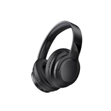 Imagem de Fone De Ouvido Bluetooth 5.3 Headphone Sem Fio Fone Corrida Academia Com Cancelamento de Ruído On-ear Dobrável Qualidade PREMIUM (Preto)