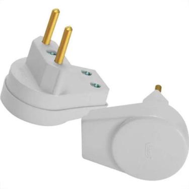 Imagem de Radial Pino Gigante 2P  Cinza 10A - Kit C/10 Pc