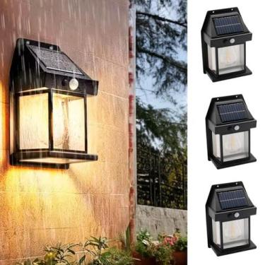 Imagem de kit 3 Luminária Led Arandela Prova D'agua Retrô Externo Acendimento Au