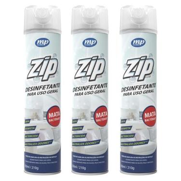 Imagem de Kit 3 Desinfetante Para Uso Geral Zip Clean 350Ml - My Place
