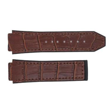 Imagem de Pulseira Compativel Para Relógio BigBang Hublot Couro Marrom - Mv Jóia