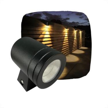 Imagem de Arandela externa parede a prova D'água 5w Externa Alumínio Preto Bivolt