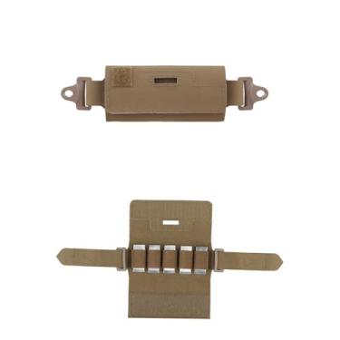 Imagem de CMAIR4U Bolsa de contrapeso para capacete Airsoft, bolsa NVG com cinco blocos para capacete tático Fast PJ BJ MH (TAN)