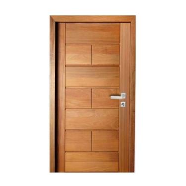 Imagem de Porta Completa França 62x210cm em Madeira Maciça Tauari - Mapaf