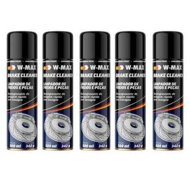 Imagem de Kit 5 Limpa Freios e Peças Desengraxante Expres Wurth 500 ml