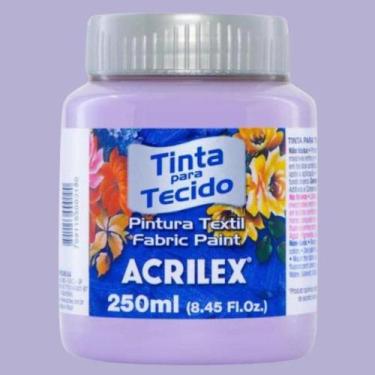 Imagem de Tinta para Tecido Fosca Acrilex Cores Quentes 250 ml - 04125, LILAS - 