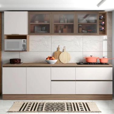 Imagem de Composição Cozinha Modulada Etna com 7 Peças Poliman - Poliman Móveis,