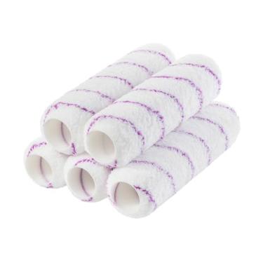 Imagem de Bates- Capas de rolo de tinta, capas de rolo de 23 cm, pacote com 5, capas para rolos de tinta, cochilos para pincel de rolo de tinta, cochilos de rolo, suprimentos de pintura de casa, cor