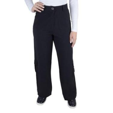 Imagem de Calça Feminina Parado no Ar Wide Leg Preta - 73036-Feminino