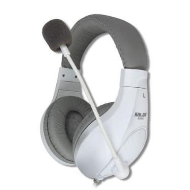 Imagem de Headset Gamer Salar A566 com Microfone - Branco