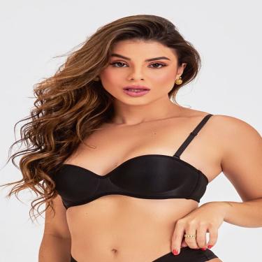 Imagem de SUTIÃ LOVE SECRET BUSTIE EM MICROFIBRA NATURAL, 991029, COR PRETO, TAM 42