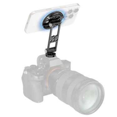 Imagem de SMALLRIG Suporte de telefone magnético de metal com suporte de sapata fria, adaptador giratório ajustável para iPhone 17/16/15, monitoramento de câmera, tripés, estabilizadores - 5156