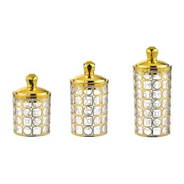 Imagem de Ｂｅｓｇａ 3 peças Cafeteira Lata de chá de café lata Decorativa, armazenamento de chá, jarra de biscoito de tampa hermética, recipiente de armazenamento de, Style C