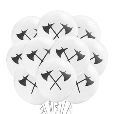Imagem de Malyan Products Axes Balloons Latex 12 Count, Axe Throwing Birthday Decoration Party Tomahawk Theme Battleaxe Event Supply, 12 Inch Standard Size