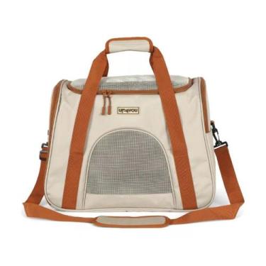 Imagem de Bolsa de Transporte Up4You para Cães e Gatos  Bege, Leve, Dobrável e V