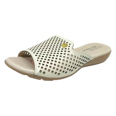 Imagem de Tamanco Feminino Anabela Baixa Conforto Microfuros Modare