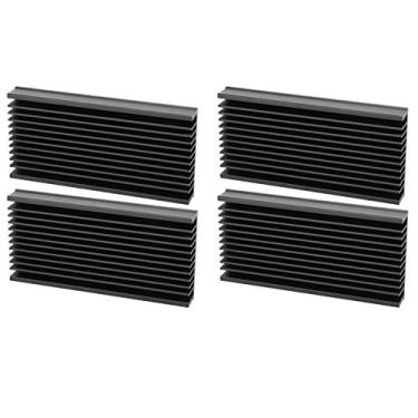 Imagem de Resfriador de Chip de Dissipador de Calor de Alumínio, Redução de Falha de Hardware, Leve Com Estrutura Compacta para Amplificador de CPU do Roteador