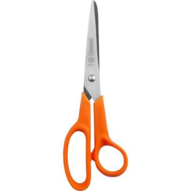 Imagem de Tesoura Multiuso Fio Liso Laranja 19CM  Mundial