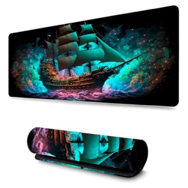 Imagem de Mouse Pad Grande Anti Derrapante Profissional Games e Escritórios (90x40cm) Veleiro