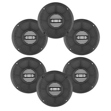 Imagem de Tela Alto Falante 3 Pares 6 Polegadas Grade Plástica Protege - PERMAK