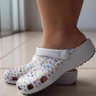 Imagem de Babuche Profissional SoftWorks BB32 05, BRANCO FLORAL , 33/34