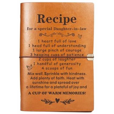 Imagem de Presente de nora - presente de bônus para filha - Dia das Mães, aniversário, casamento, inauguração de casa, presente de Natal - Receita para uma nora especial - Caderno de receitas removível - Livro