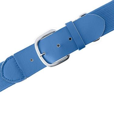 Imagem de Champion Sports Cinto elástico ajustável de uniforme adulto para jovens de 3,8 cm de largura – para beisebol, softbol e mais, azul Columbia, adulto (56-116 cm)