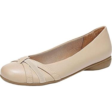 Imagem de LifeStride Abigail Sapatilha feminina de balé, Cinzento-acastan, 6.5 Wide