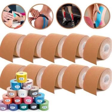 Imagem de Fita Tape Bandagem Elástica Funcional Sem Látex Resistente à Água  5m 