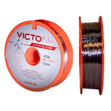 Imagem de Linha Monofilamento Victoria Cristal 100m 0,37mm 16,5lbs Chumbo - Maru